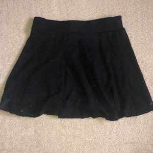 Black Lace Mini-Skirt
